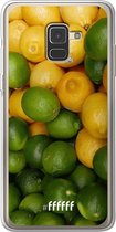Samsung Galaxy A8 (2018) Hoesje Transparant TPU Case - Lemon & Lime #ffffff