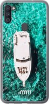 Samsung Galaxy A11 Hoesje Transparant TPU Case - Yacht Life #ffffff