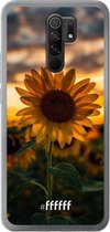Xiaomi Redmi 9 Hoesje Transparant TPU Case - Sunset Sunflower #ffffff