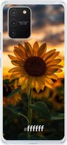 Samsung Galaxy S10 Lite Hoesje Transparant TPU Case - Sunset Sunflower #ffffff