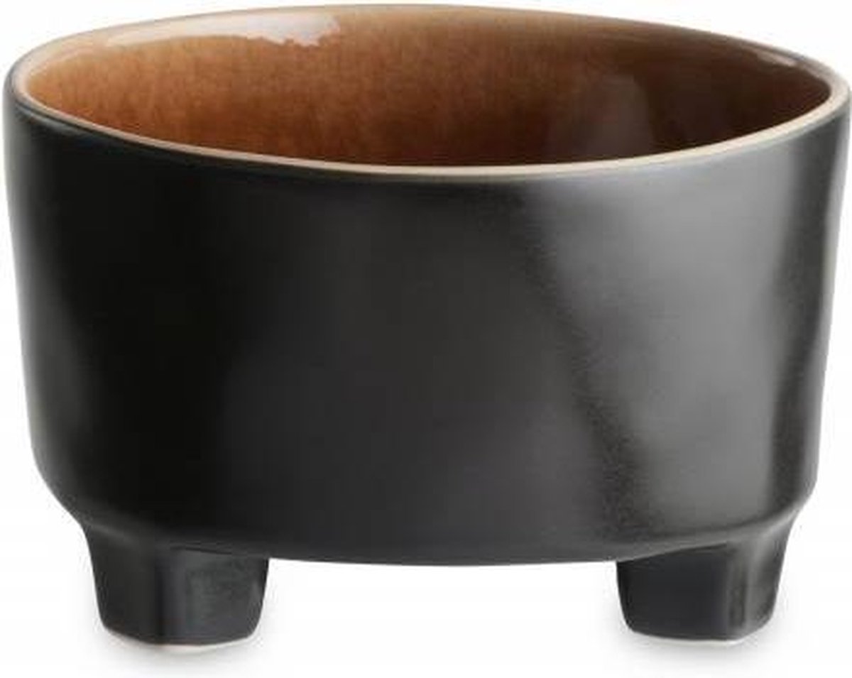 Costa Nova Riviera - servies - bakje op voet Terra - 0,55L - aardewerk - H 7,1 cm