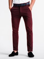 Chino - heren - Bordeaux - P830