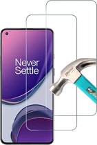 Screenprotector Glas - Tempered Glass Screen Protector Geschikt voor: OnePlus 8T - 2x