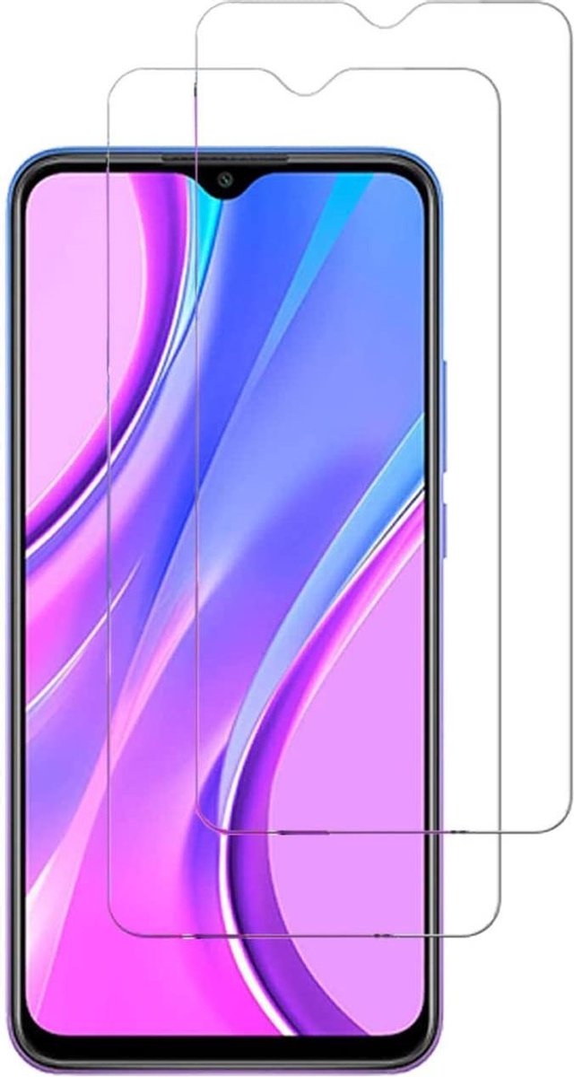 Screenprotector Glas - Tempered Glass Screen Protector Geschikt voor: Xiaomi Redmi 9i - 2x
