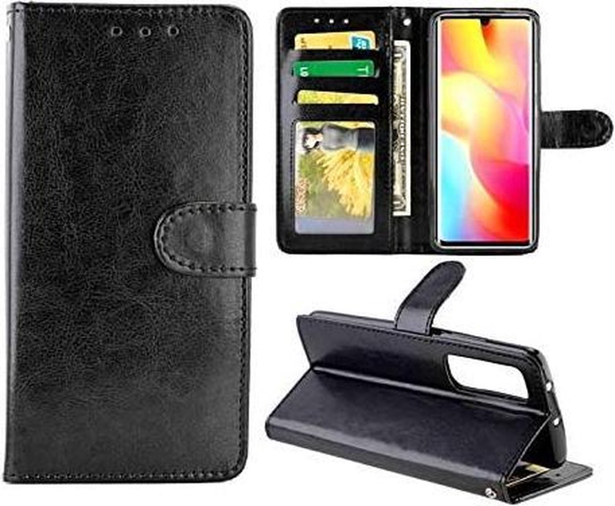 Portemonnee Book Case Hoesje Geschikt voor: Xiaomi Mi Note 10 Lite - zwart