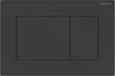 Geberit Bedieningspl. Sigma30, 2-Toets:mat Zwart, Easy-To-Clean, Zwart