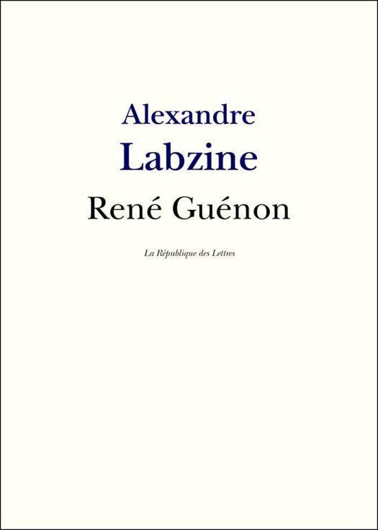 René Guénon - cover