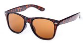 IZZLE Zonnebril Dames Wayfarer PZ20-030 - Polariserend - UV400 - Demibruin montuur/Gekleurd glas