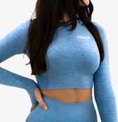 FORZA NAADLOZE CROP TOP - OCEAN BLUE