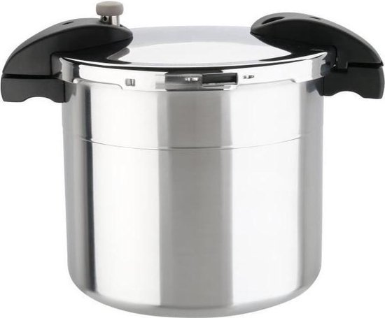 Monix Classica Olla a Presión Tradicional de 10 litros, Acero Inoxidable, Gris, 24 cm