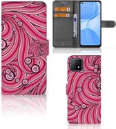 Hoesje ontwerpen OPPO A73 5G GSM Hoesje Swirl Pink
