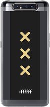 6F hoesje - geschikt voor Samsung Galaxy A80 -  Transparant TPU Case - Ajax Europees Uitshirt 2020-2021 #ffffff