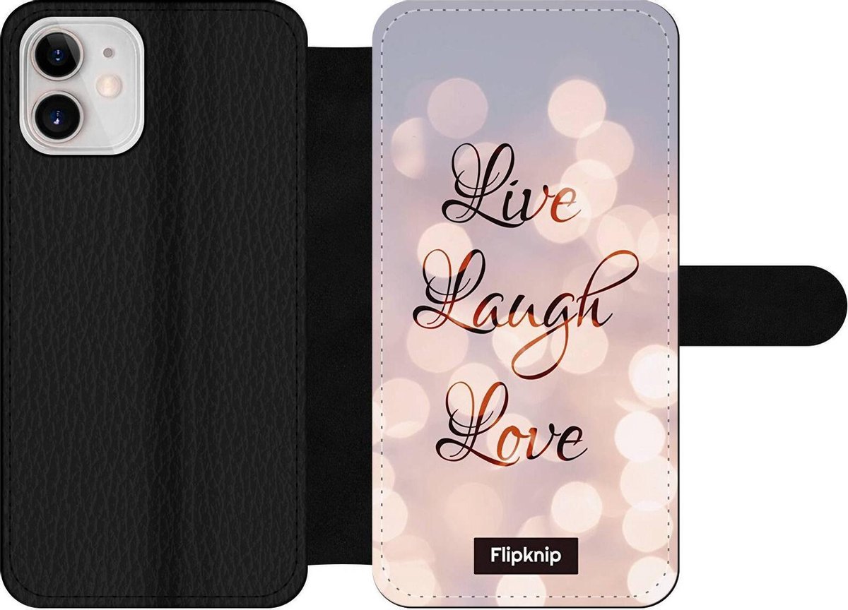 Wallet case - geschikt voor iPhone 11 Pro Max - Live Laugh Love