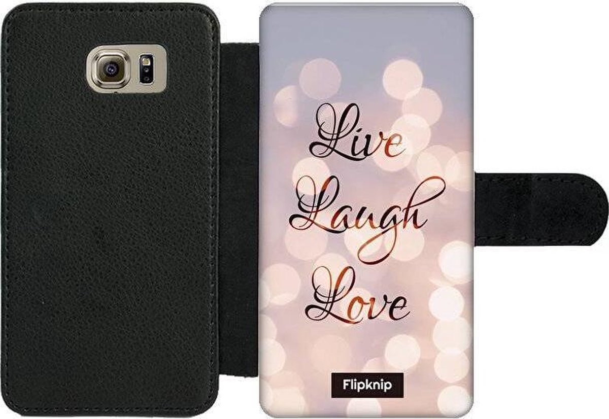 Wallet case - geschikt voor Samsung Galaxy S6 - Live Laugh Love