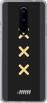 6F hoesje - geschikt voor OnePlus 8 -  Transparant TPU Case - Ajax Europees Uitshirt 2020-2021 #ffffff