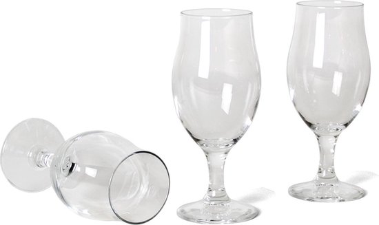 serie voorkant Succesvol 9x Stuks speciaalbier glazen set - 260 ml - tulpvormige bierglazen op voet  | bol.com