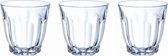 12x stuk waterglazen/drinkglazen transparant 350 ml - Glazen - Drinkglas/waterglas/sapglas