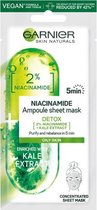 Skin Naturals Niacinamide Ampoule Sheet Mask - Strength Of Ampoules In Textile Mask With Niacinamide And Cabbage Extract 15.0g