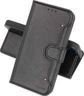 KAIYUE - Luxe Portemonnee Hoesje - Pasjeshouder Telefoonhoesje - Wallet Case - Geschikt voor Samsung Galaxy A52 5G - Zwart