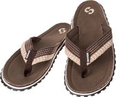 Sinner Grip Flops X Slippers - Bruin/Wit - Maat 44