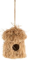 Rond Vogelhuisje - vogelnestje van stro 29 cm.