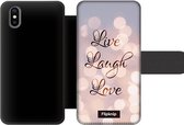 Wallet case - geschikt voor iPhone Xs - Live Laugh Love