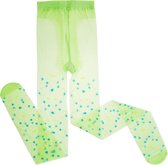 dressforfun - St. Patrick’s Day Fijne kousenbroek met klaverbladeren en stippen - verkleedkleding kostuum halloween verkleden feestkleding carnavalskleding carnaval feestkledij par