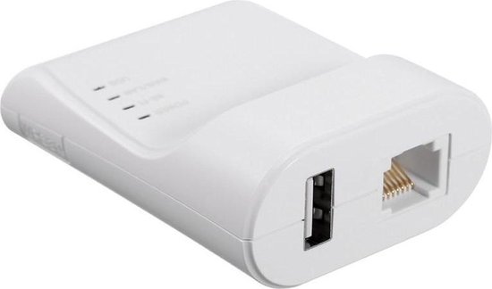 Wifi ethernet usb printe server adapter auto wachtrij verbinden via wifi &  100m lan... | bol.com