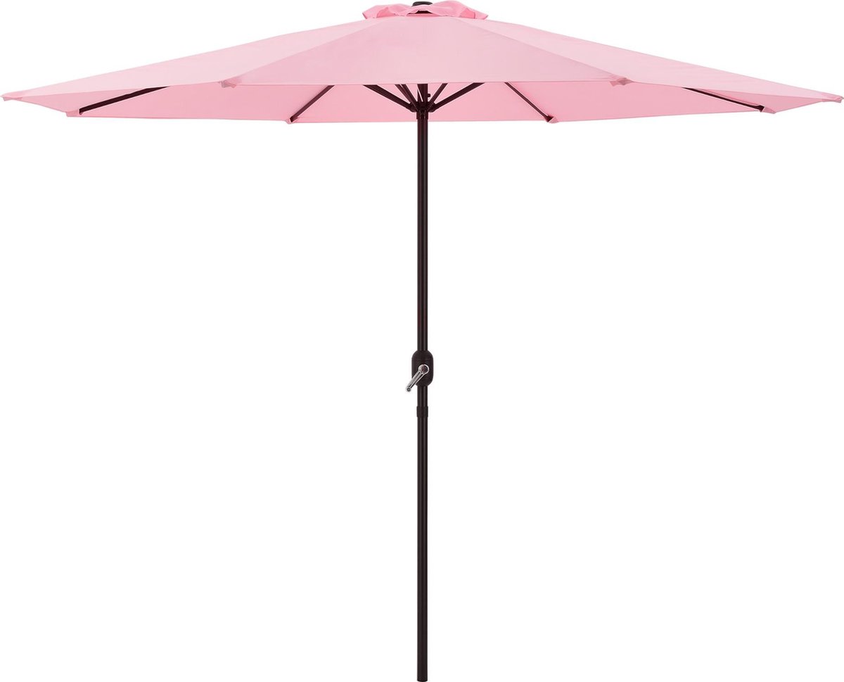 Tuin parasol stokparasol Ø300x230 cm pastel roze | bol.com