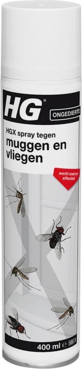 6x HG X Spray Tegen Muggen & Vliegen 400 ml