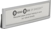 Bigso Box of Sweden  Metalen labelhouder 4 stuks  - Zilver