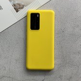 Voor Huawei P40 Pro schokbestendig mat TPU beschermhoes (geel)