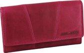 HillBurry Leren Dames Portemonnee - VL777023 - Vintage Leer - RFID - Roze