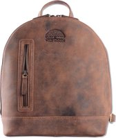 WILD WOODS Leather Ladies Backpack M - Sac à dos décontracté - Cuir de buffle - Marron Vintage