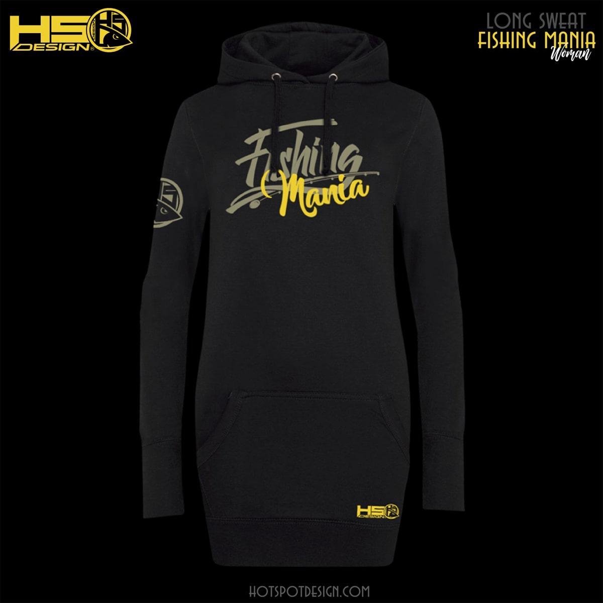 Hotspot Design Fishing Mania Sweatshirt Zwart S Vrouw