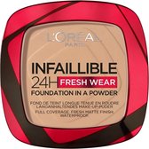 3x L'Oréal Infaillible 24H Fresh Wear Foundation Poeder 120 Vanille 8 gr