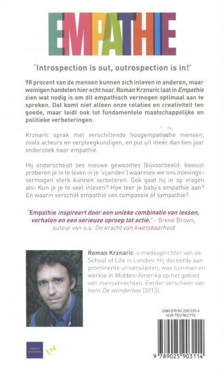 Empathie - back cover