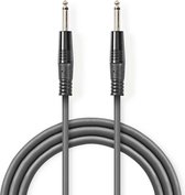 Nedis COTH23020GY15 Gebalanceerde Audiokabel 6,35 Mm Male - 6,35 Mm Male 1,5 M Grijs - Kabels + Adapters - Audio Kabels