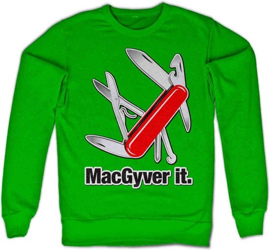 MacGyver Sweater/trui -S- MacGyver It Groen