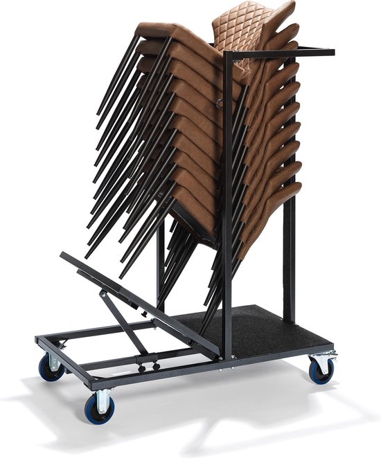 Uni Stack Trolley voor alle stapelbare stoelen en barkrukken, 115x60x150cm (LxBxH), T90930