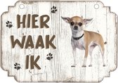 Waakbord | Hier Waak Ik: Chihuahua kort haar