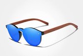 Kingseven zonnebril - UV400 - Gepolariseerd - Bamboo - Bruin - Bluestar - Z1319