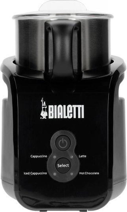 Bialetti - Mousseur à lait crémeux à induction 150 ml/300 ml - Noir (4436)  | bol.com