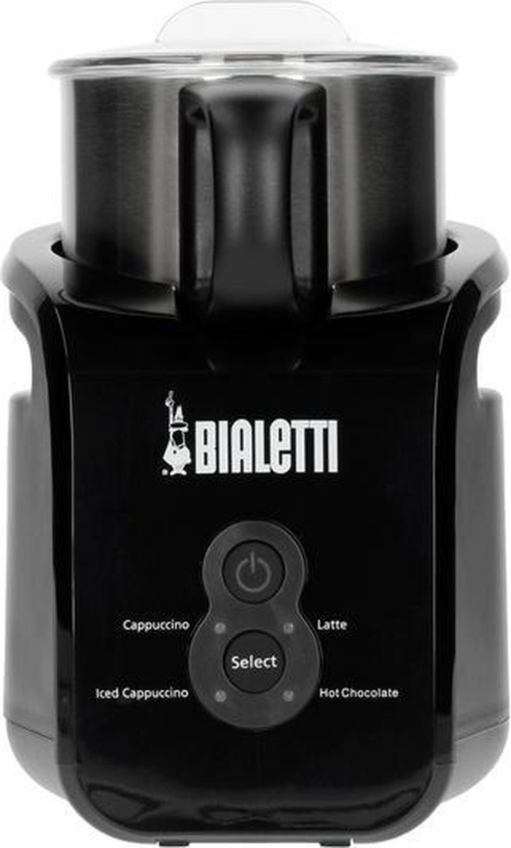 Bialetti - Mousseur à lait crémeux à induction 150 ml/300 ml - Noir (4436)  | bol