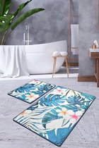 Nerge.be | EXOTIC |  Badmat Set | Vivid Color | Badmat Set | antislip | Washable in the Machine | Absorbent badmat