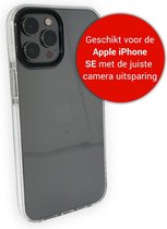 iPhone SE 2020 Backcover Bumper Hoesje - Back cover - case - Apple iPhone SE 2020 - Transparant / Wit