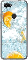 6F hoesje - geschikt voor Google Pixel 3a -  Transparant TPU Case - Lemon Fresh #ffffff