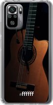 6F hoesje - geschikt voor Xiaomi Redmi Note 10S -  Transparant TPU Case - Guitar #ffffff