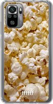 6F hoesje - geschikt voor Xiaomi Redmi Note 10S -  Transparant TPU Case - Popcorn #ffffff