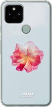 6F hoesje - geschikt voor Google Pixel 5 -  Transparant TPU Case - Rouge Floweret #ffffff